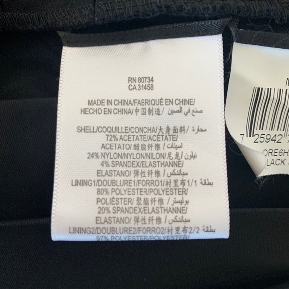 BCBGMaxAzria Black MITZI Pleated Dress NWOT Sz 10 - Picture 9 of 11